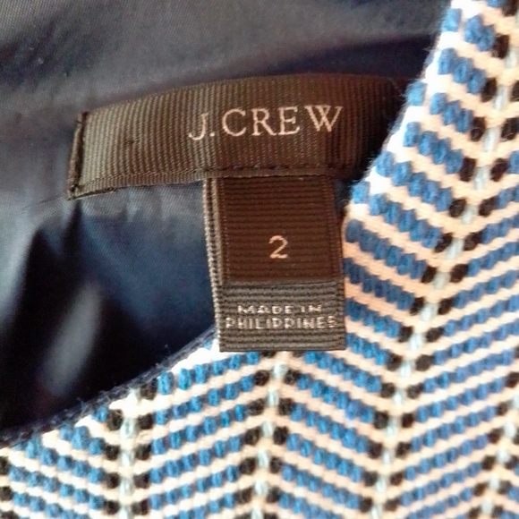 J crew Italian tie waist midi dress blue size 2 - Picture 7 of 10
